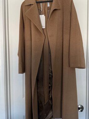 Max Mara Manuela Icon Camel Hair Coat Size 6